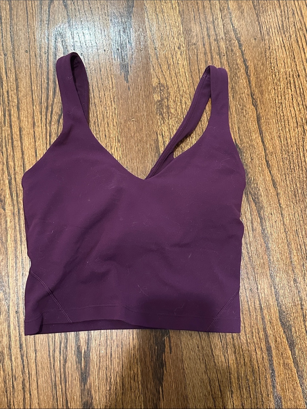Never worn! Lululemon Align tank size 0 deep plum